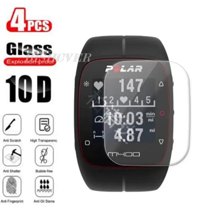 4 pièces verre trempé pour Polar M400 M430 PolarM400 M 400 430 PolarM430 protecteur d'écran Film de 