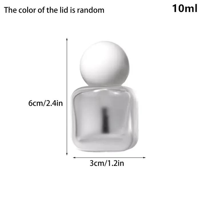 Flacon vide en verre transparent pour vernis à ongles 8/10/15 ml avec couvercle et pinceau – Contena