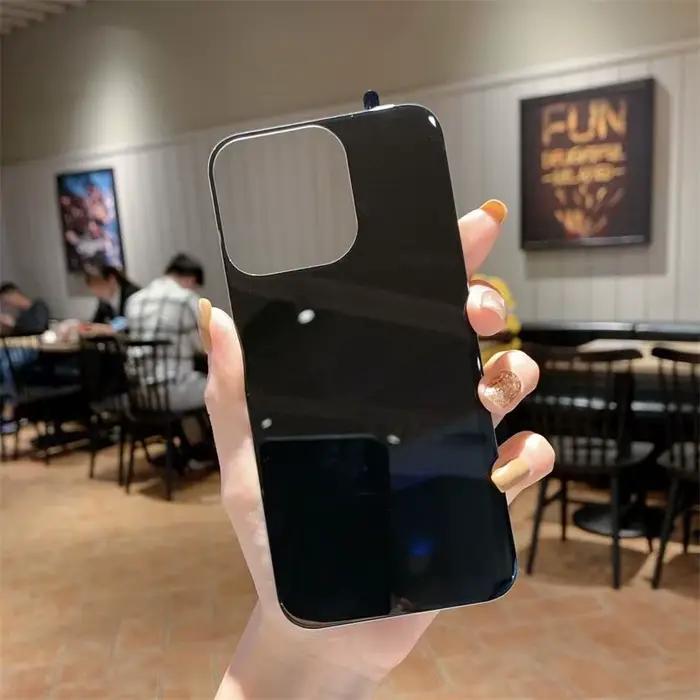 2 pièces 6 couleurs noir Sierra bleu dos 9H verre trempé pour iPhone 15 14 Plus 12 mini 13 11 Pro Ma