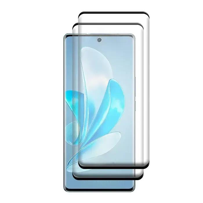 Verre 4 en 1 pour Vivo V29 Pro verre trempé 9H entièrement incurvé caméra Film de protection protect