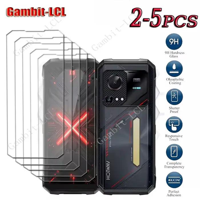 2-5 pièces 9H HD verre trempé pour HOTWAV Hyper 7S 6.6 "Hyper7 Pro Hyper7S Hyper7Pro 7Pro Film de pr