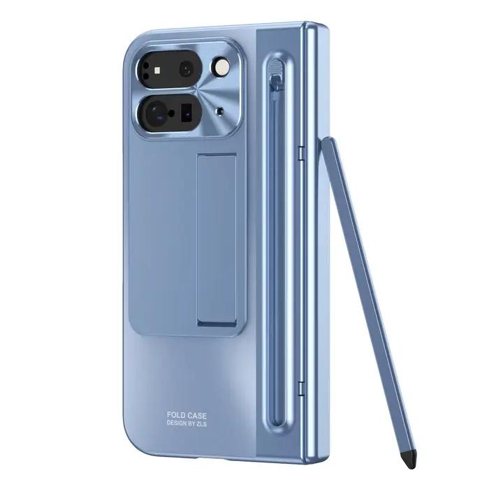 Protection complète Film de verre placage charnière coque de téléphone Google Pixel 9 Pro support pl