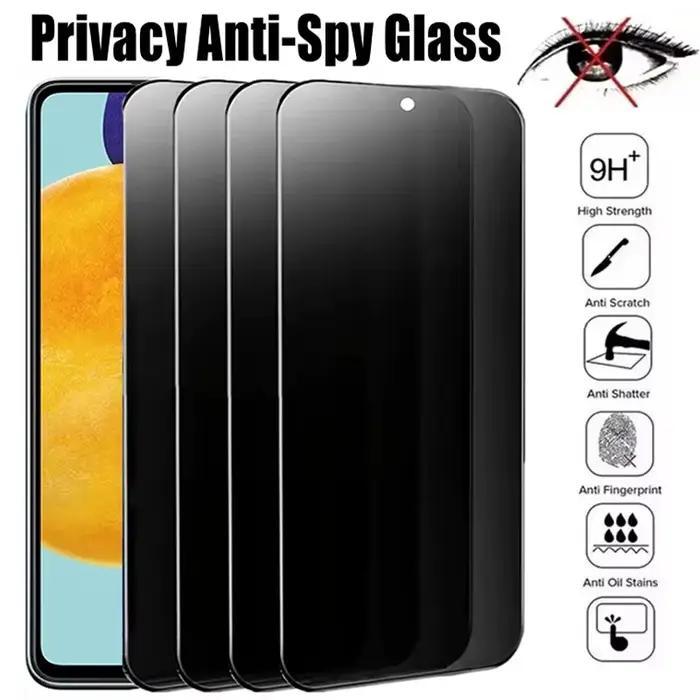 Protecteur d'écran de confidentialité, 1 à 4 pièces, verre Anti-espion pour Samsung A53 A13 A52S A52