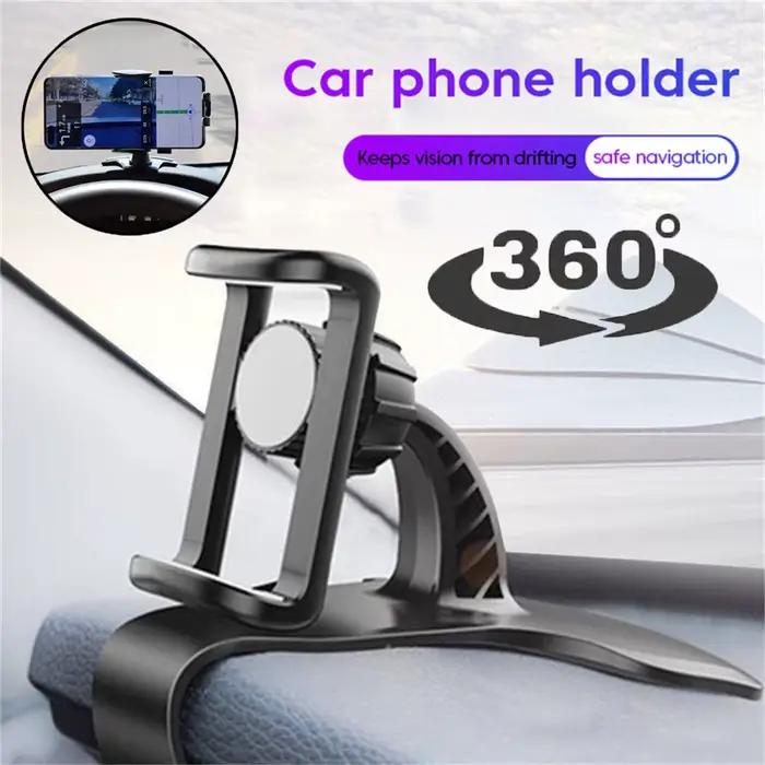 Support de téléphone de voiture rotatif à 360 degrés, Support universel pour téléphone portable, Sup