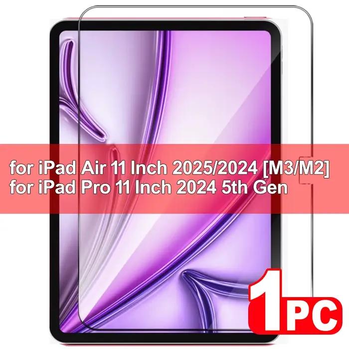 Pour IPad A16 11th 2025 protecteurs d'écran incassables en verre trempé pour IPad 11th 10th Air 11 1