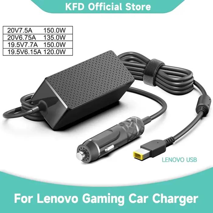 150W 135W 20V6.75A 20V7.5A Ordinateur Portable DC Chargeur De Voiture pour Lenovo Legion Y9000 Y7000