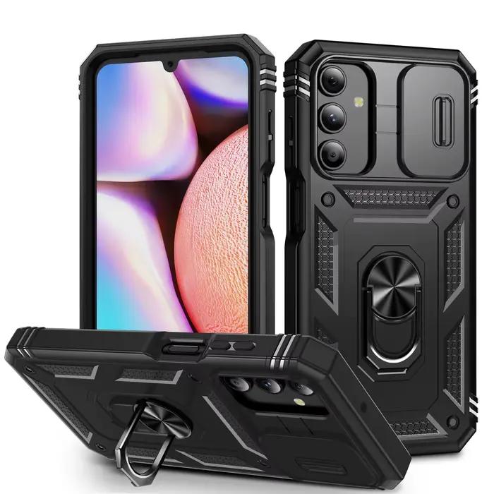 Coque de téléphone à Protection complète 360, étui blindé avec anneau magnétique pour Samsung Galaxy