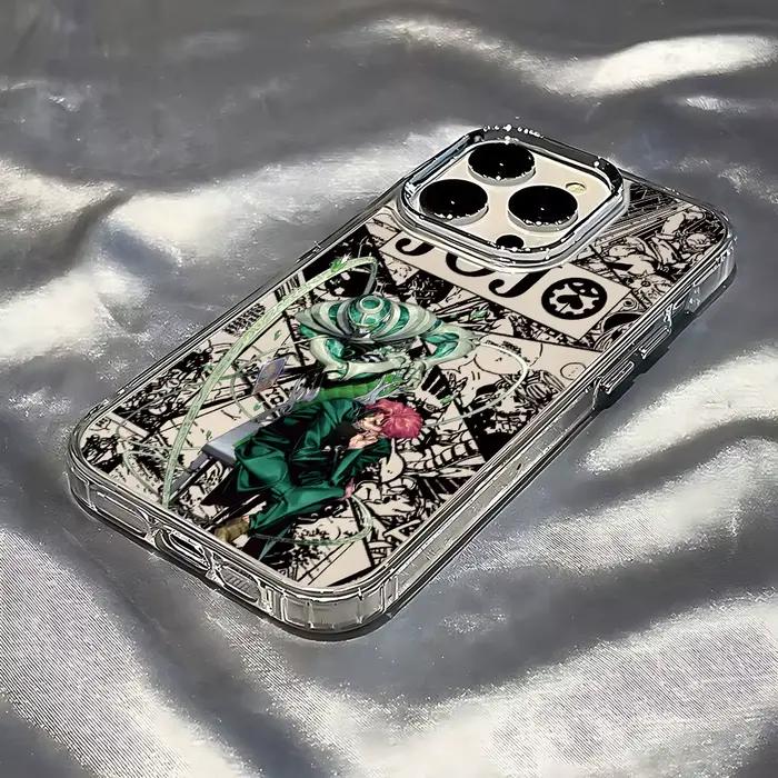 Coque de téléphone transparente J-JoJo's Bizarre Adventure Kira Yoshikage pour iPhone 17 Air 16 15 1