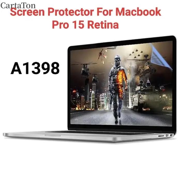 Protecteur d'écran anti-éblouissement mat, 2 pièces, pour Macbook Pro Retina 15 pouces A1398, film d