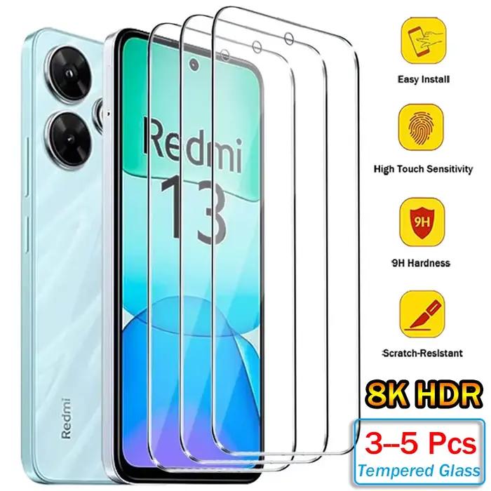 3/5 pièces verre trempé pour Xiaomi Redmi Note 13 12 Pro protecteur d'écran pour Redmi Note 13 12 13