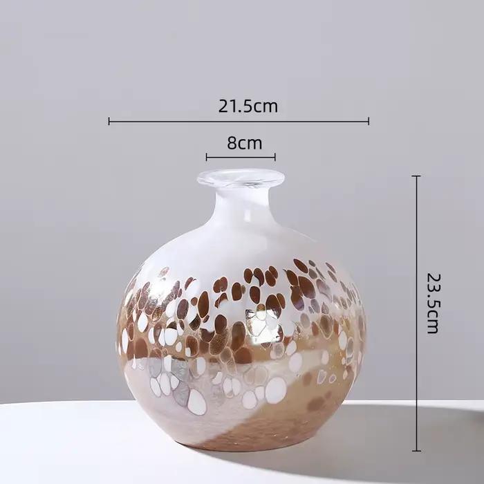 Vase en verre géométrique à bulles dégradées, bouteille en verre pour hydroponie, terrarium, vases à