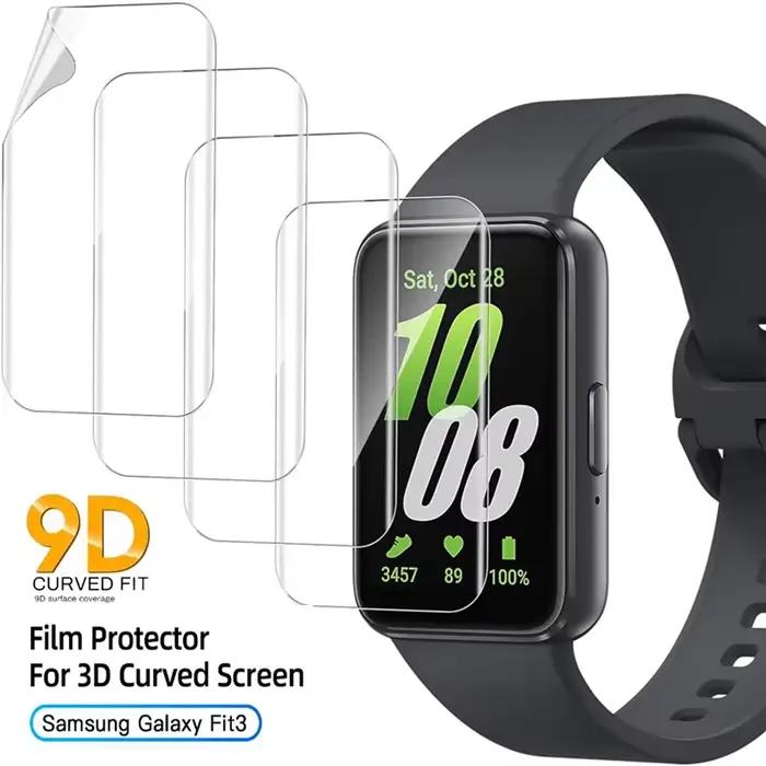 Film Hydrogel souple pour Samsung Galaxy Fit 3, protecteur d'écran anti-rayures pour Galaxy Fit3, Fi
