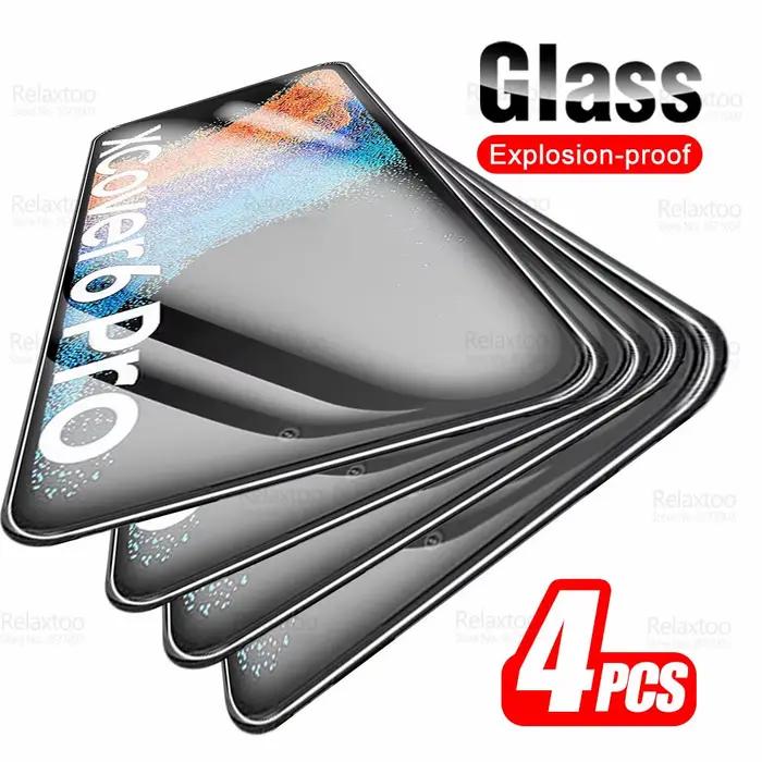 Protecteur d'écran pour Samsung Galaxy XCover6 Xcover7 Pro, 4 pièces, Film de protection en verre tr