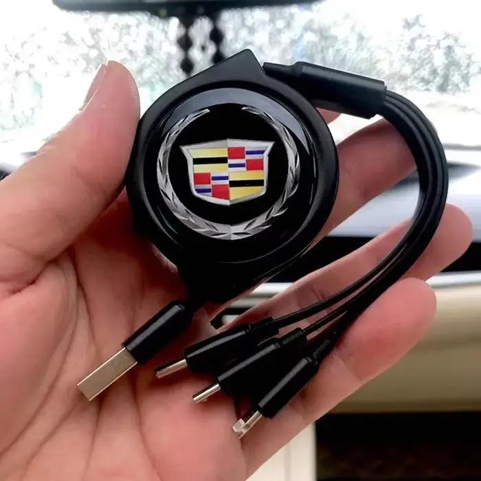 Câble de chargement rapide 3 en 1 pour téléphone portable et voiture, pour Cadillac ATS BLS CT4 CT5 