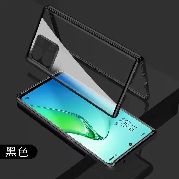 Coque de protection complète 360 pour OnePlus Nord 3 5G, double face, absorption magnétique, verre t