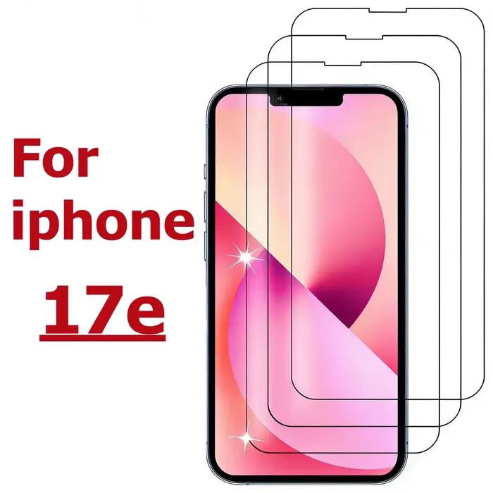 Protection d'écran en verre trempé de 6,1 pouces pour iPhone 17e - Protection de smartphone adaptée