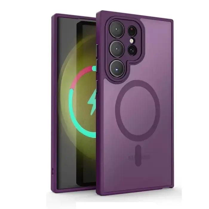 Coque de téléphone magnétique mate de luxe, étui de protection antichoc pour Samsung Galaxy S26 S25 