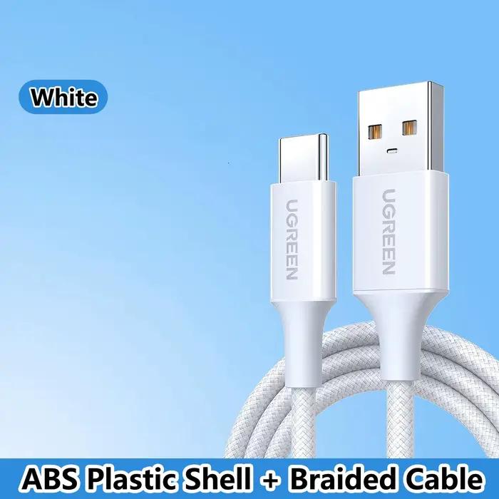 Câble USB vers Type C UGREEN 3A de charge et de données tressé pour Apple iPhone 17 16 15 Android Ch