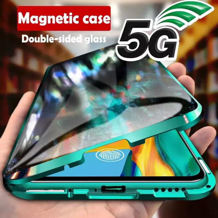 Coque en verre trempé magnétique pour OPPO Reno 7 8 10 et versions pro, protection complète, design élégant pour homme et femme, occasions quotidiennes et spéciales
