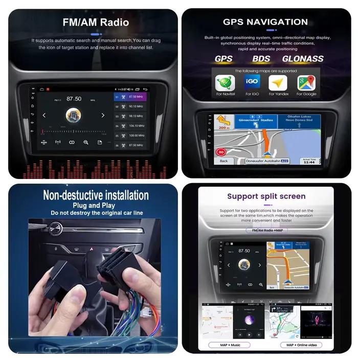 Autoradio Android 15 pour Renault Sandero Logan symbole Dacia 2012 – 2019 lecteur vidéo multimédia Carplay GPS