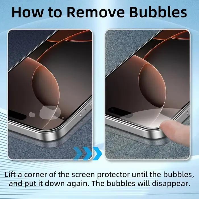 Film de protection en verre trempé NHIPPLN pour iPhone 11 12 13 14 15 16 17 18 Pro Max clair et sans rayures pour une utilisation quotidienne sans souci
