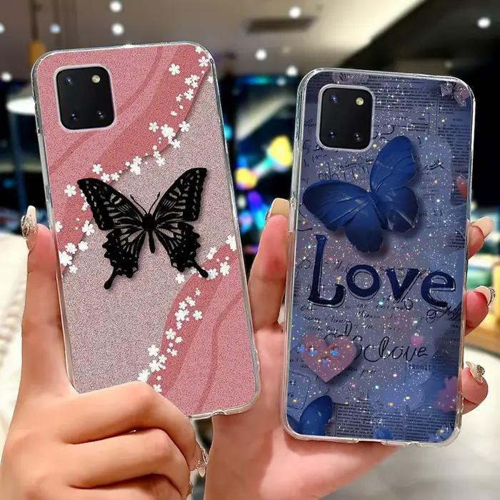 Étui en silicone peint pour Samsung Galaxy Note 10 Lite et S10 Lite avec des designs d'animaux mignons et de motifs floraux pour une protection durable et une touche personnelle