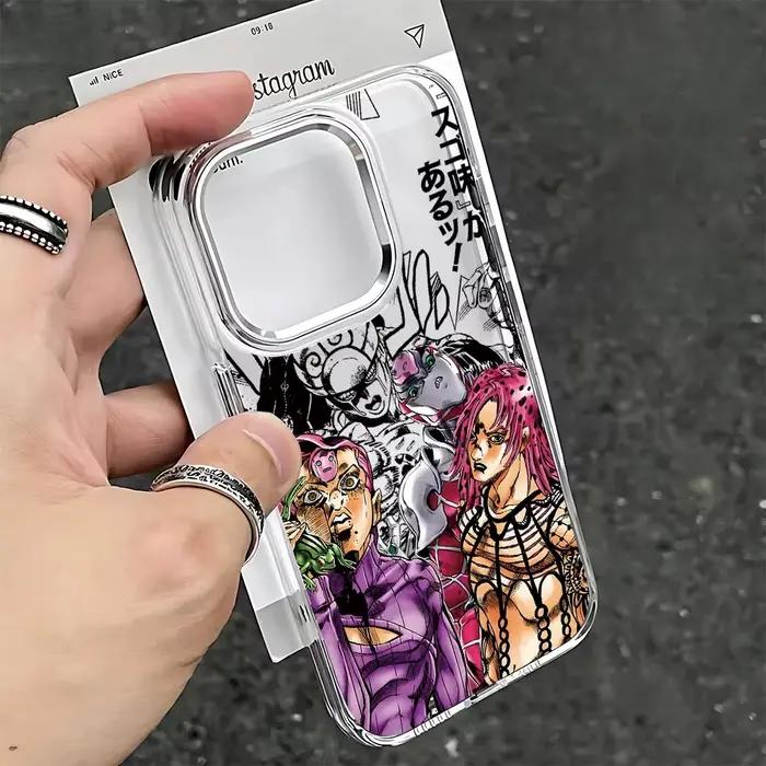 Coque de téléphone transparente JoJo's Bizarre Adventure Kira Yoshikage pour iPhone 17 Air 16 15 14 13 12 11 Pro Max XS Max X coque souple personnalisée occassions spéciales