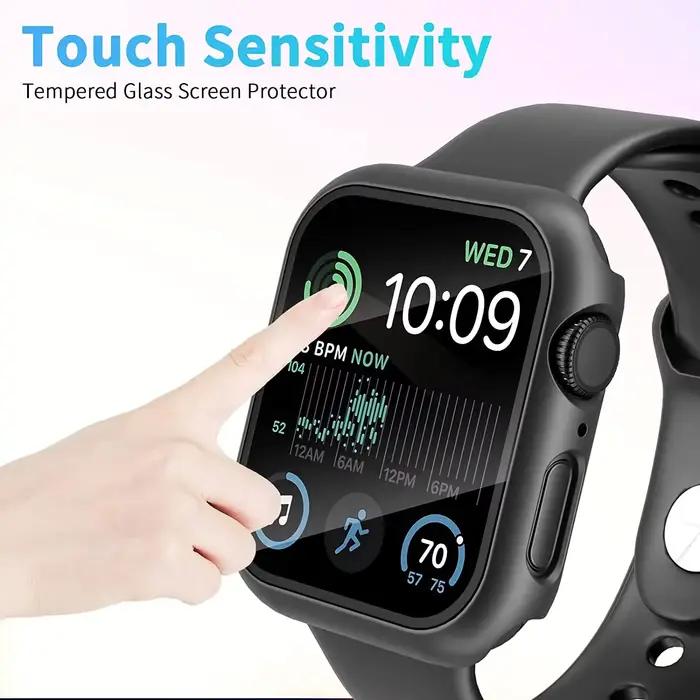 Verre trempé + couvercle pour Apple Watch 11 10 9 8 7 46mm 42mm