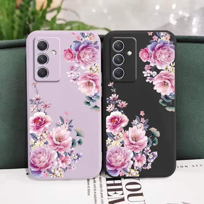 Coque de téléphone en brocart satiné