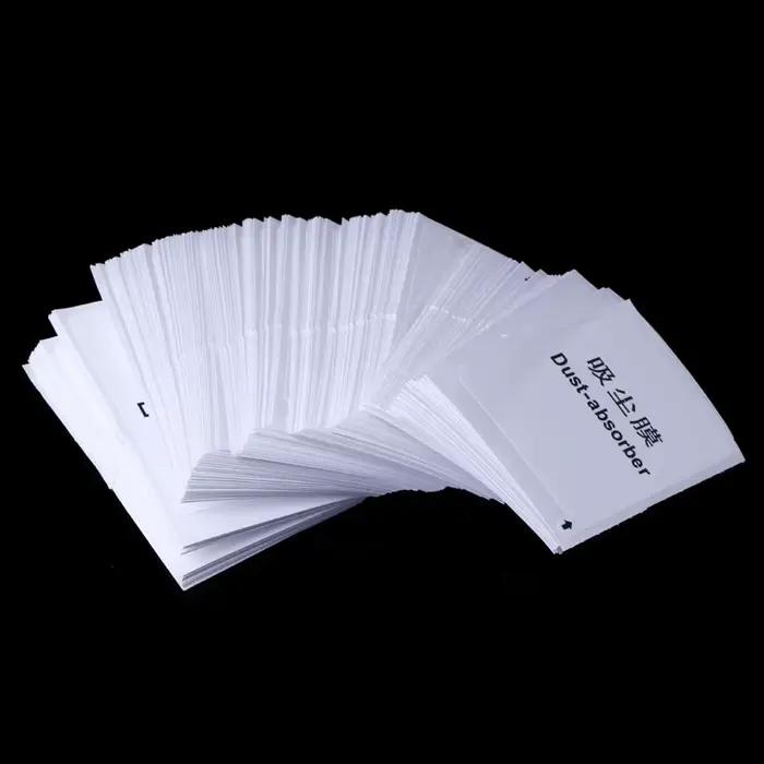 Absorbeurs de poussière pour écran de smartphone et tablette, 200 pièces, film de protection avant, blanc, papier, kit de nettoyage, protection d'écran, usage quotidien