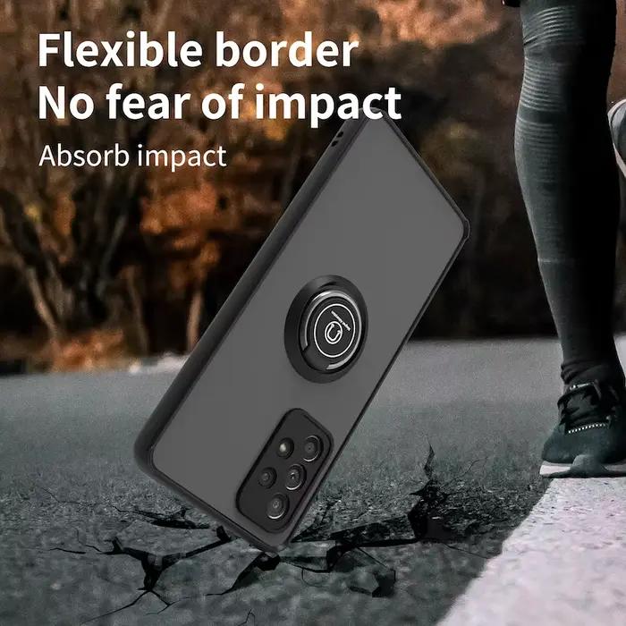 Coque de téléphone avec anneau magnétique