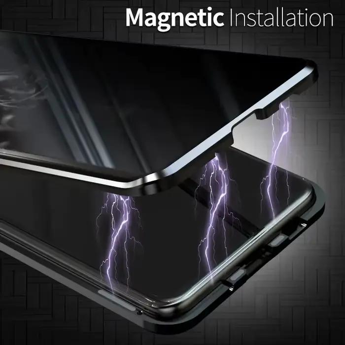 Étui de téléphone magnétique 360° anti-espionnage verre trempé protection complète Samsung S25 S24 S23 S22 S26 Ultra Plus экран защиты конфиденциальности