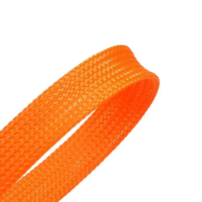 Manchon de câble tressé PET Orange 2/4/6/8/10/12/14/16/20/25/30/40mm