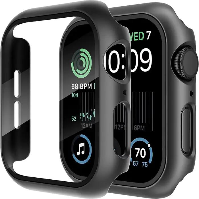 Verre trempé + couvercle pour Apple Watch 11 10 9 8 7 46mm 42mm