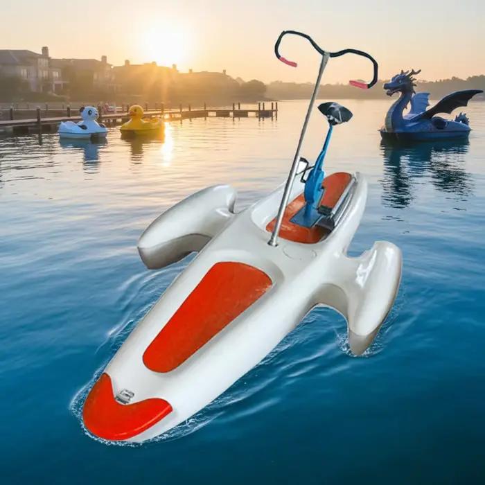 Pédalo en fibre de verre pour piscine et exercices aquatiques en mer ou lac, usage commercial 2 personnes, Aqua Cycle