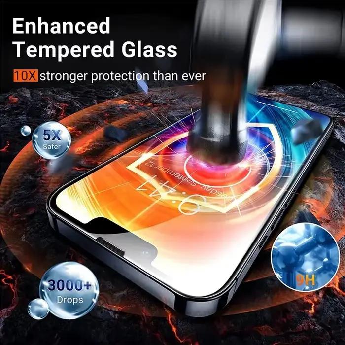 1-5 pièces verre trempé pour IPhone 16 15 14 13 12 11 Pro Max protecteur d'écran