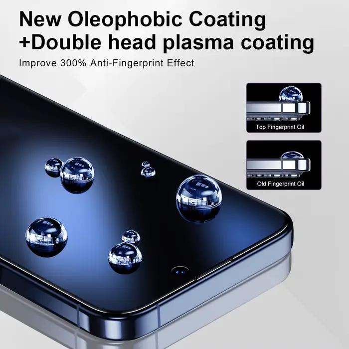 Film de protection en verre trempé pour iPhone 17 Air 16E 16 15 Pro Max 14 Plus 13 12 11 haute qualité avec kit d'installation facile et protection anti-espionnage pour un écran toujours propre et protégé