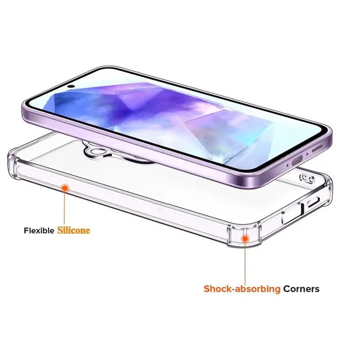 Coque de téléphone transparente pour Samsung A55 5G