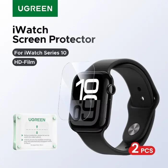 UGREEN 2 pièces pour Apple Watch série 11 10 S11 S10 protecteur d'écran souple 46 42mm Film de protection à couverture complète