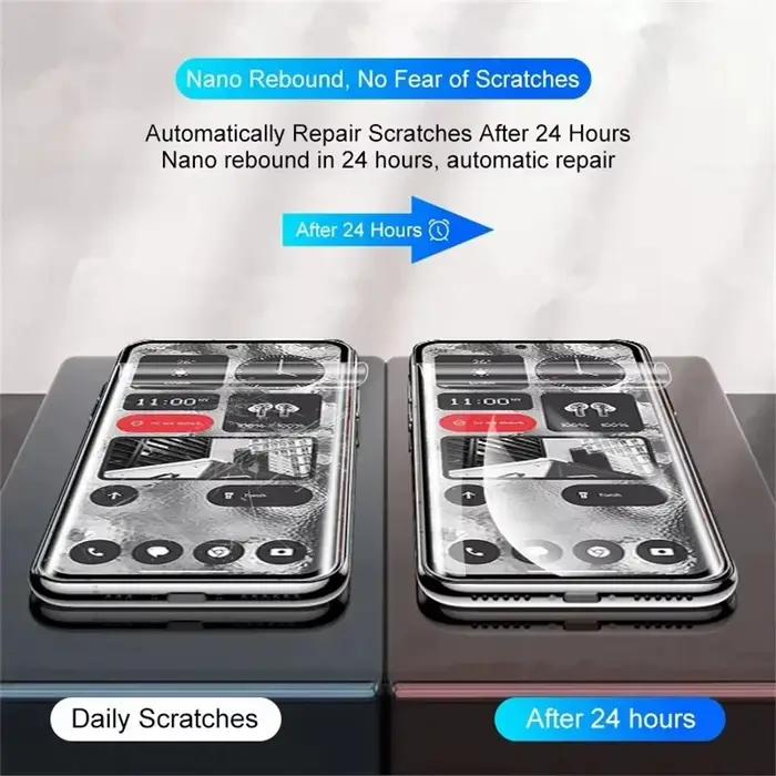 Film hydrogel protecteur d'écran Nothing Phone 2A 3A Pro résistant à l'eau et anti-rayures pour un écran sans défaut