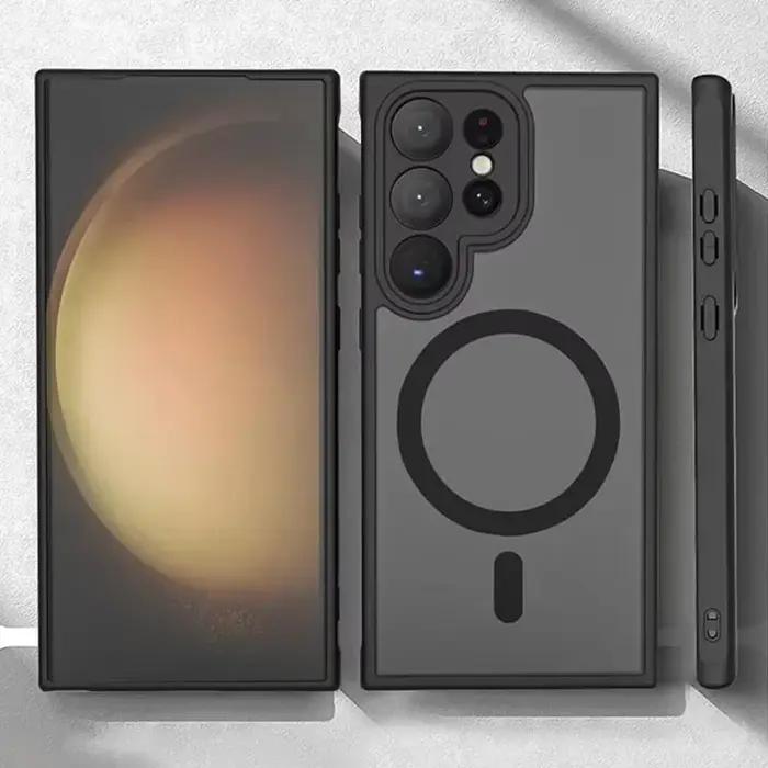 Coque de téléphone magnétique mate de luxe