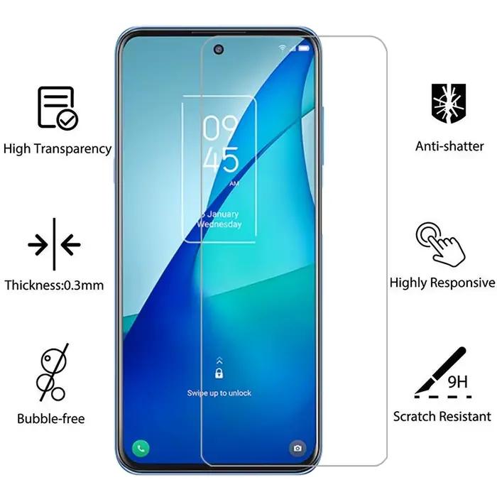 Protection d'écran en verre trempé pour TCL 10