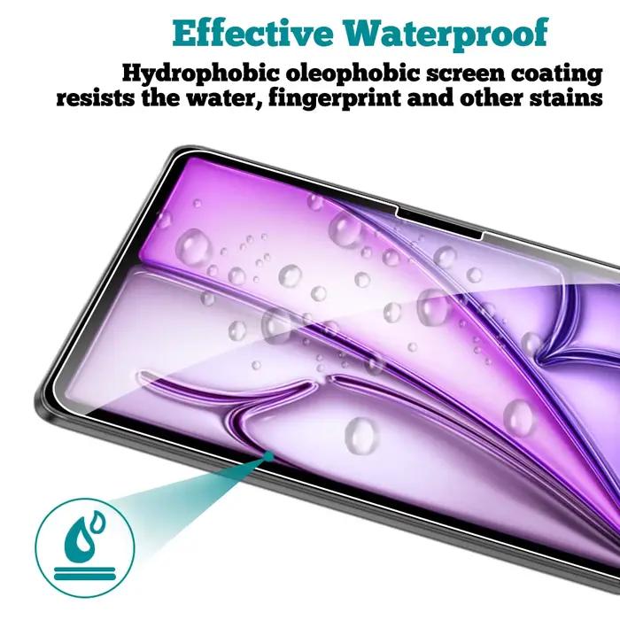 Protecteur d'écran en verre trempé, 2 pièces, pour ipad Pro Air 13 11 2024 M4 M2 Air 5 4 Pro 12.9 11 M3 M5 2025 2026