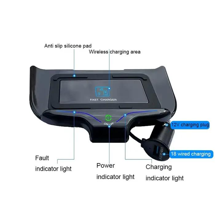 Chargeur sans fil pour voiture 15W