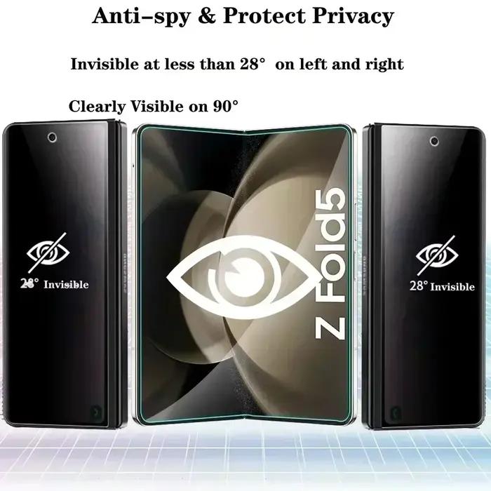 Film Hydrogel de confidentialité souple pour Samsung Galaxy Z Fold 7 6 5 4 3 protecteur d'écran de protection