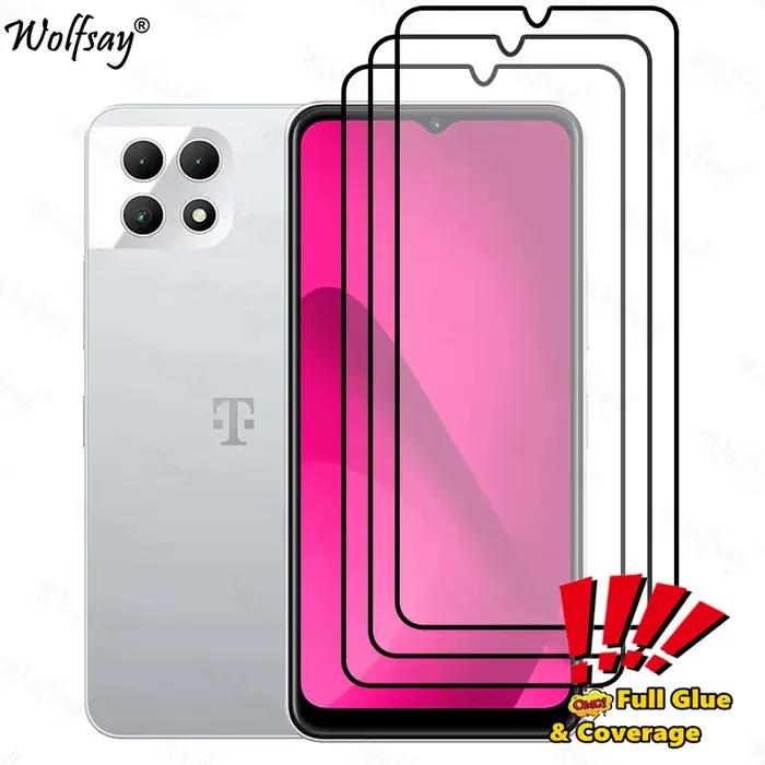 Protecteur d'écran à couverture complète pour T-Mobile T Phone 2 verre trempé ultrathin 9H résistant à l'eau et aux rayures pour téléphone professionnel usage quotidien