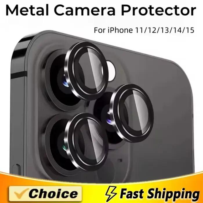 Protecteur d'objectif en métal pour iPhone