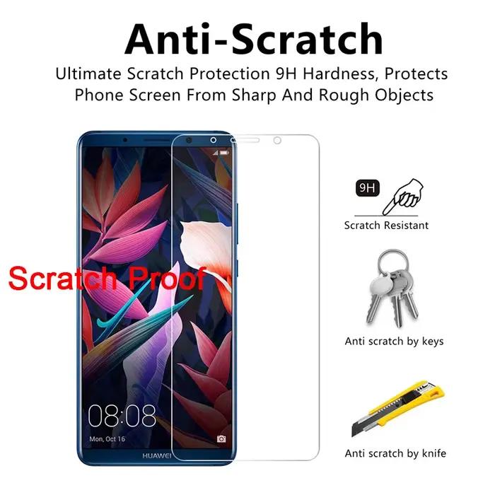 Protecteur d'écran en verre trempé pour Huawei Mate 7 Mate 8 Mate 9 Mate 9 Lite Mate 10 Mate 10 Lite Mate 10 Pro Mate 20 Mate 20 Lite Mate 30 Mate 30 Lite avec installation facile et couleurs variées