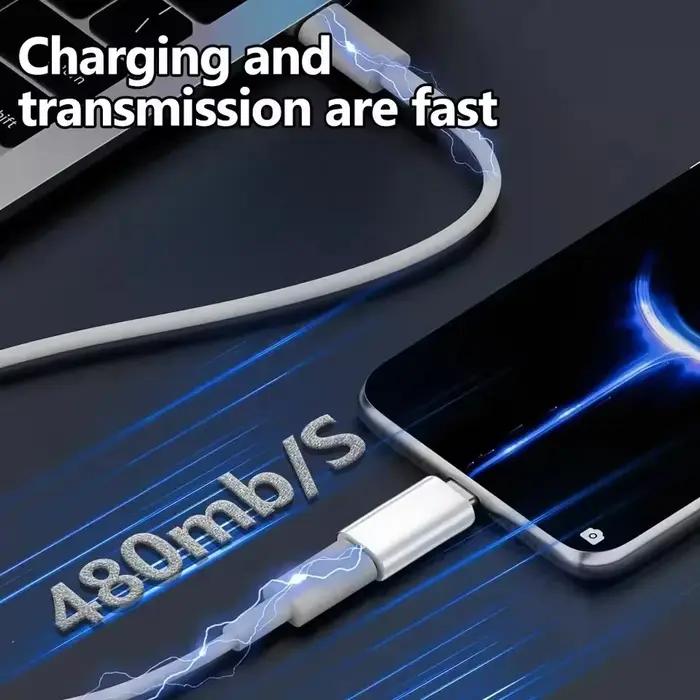 Adaptateur de charge rapide IOS vers USB C, adaptateur Lightning vers Type C, convertisseur de transfert de données USB C pour IPhone 16 15 Samsung Google