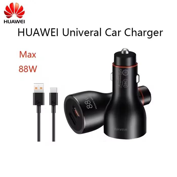 Chargeur de Voiture Super Charge 88W Double Port Support PD QC Câble Type C Compatible Huawei Mate 60 50 30 Pro P60 P30 Occasion Spéciale